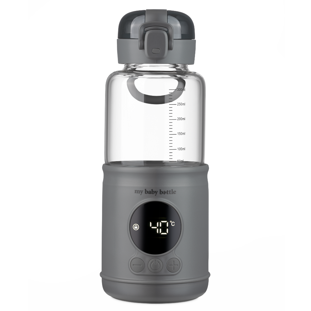 MyBabyBottle Pro - portable baby bottle, water and milk warmer - Grey