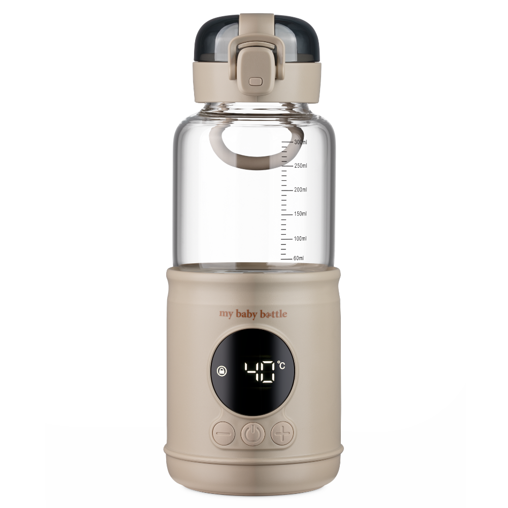 MyBabyBottle Pro - portable baby bottle, water and milk warmer - Beige