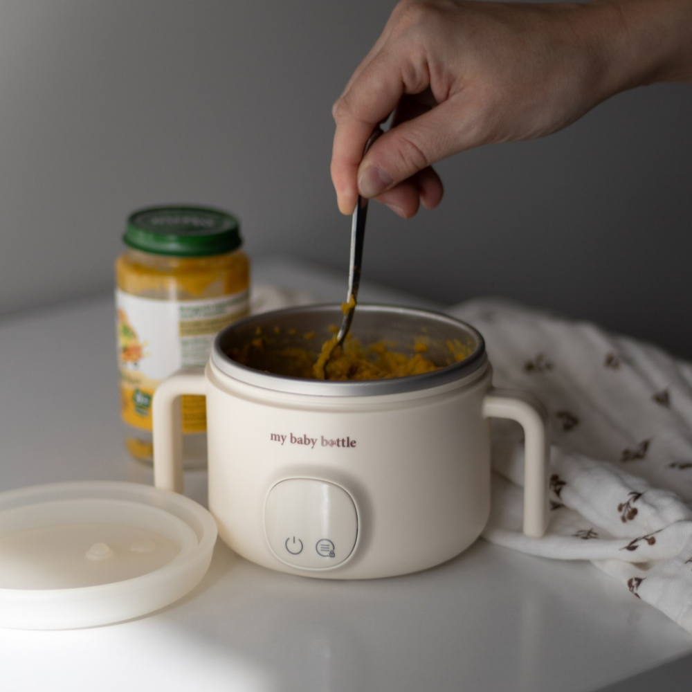 Draagbare MyBabyBowl-voedselverwarmer voor kinderen